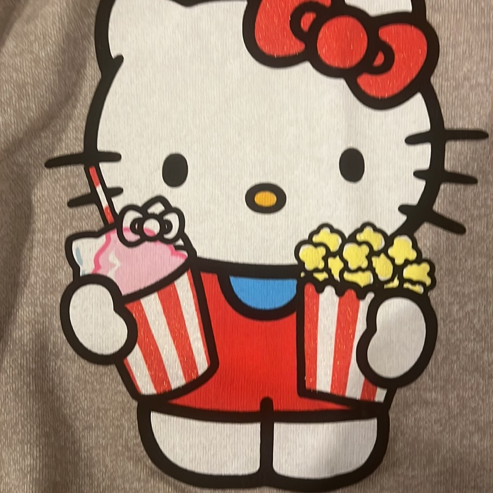 Universal Studios Gray Graphic Hello Kitty Long S… - image 2